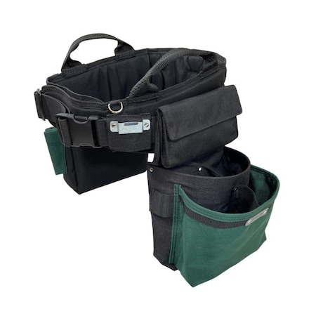 Boulder Bag Ultimate Electrician MAX Combo w/QRB Green Toolbelt Medium ULT100GRM
